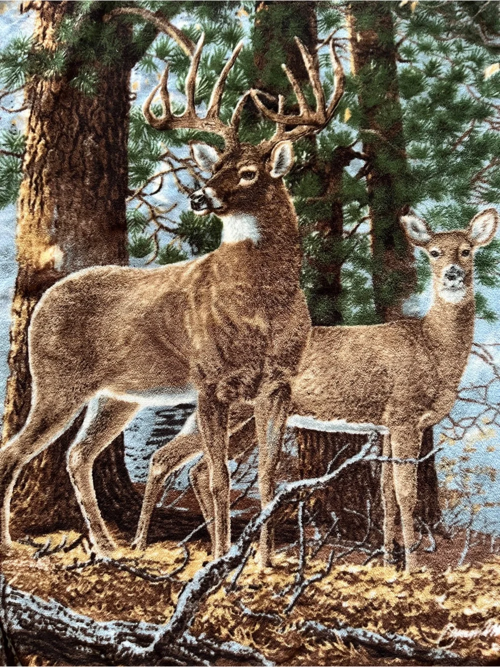 The Northwest Co James Meger COLD SNAP Deer Throw Blanket